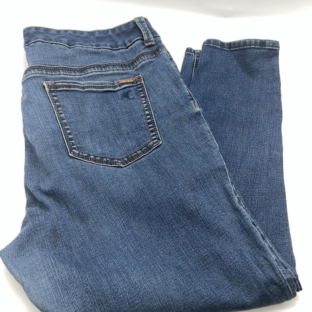 Melissa McCarthy Seven 7 Women's Pencil Jeans Blue Slimming System Largo Blue-18